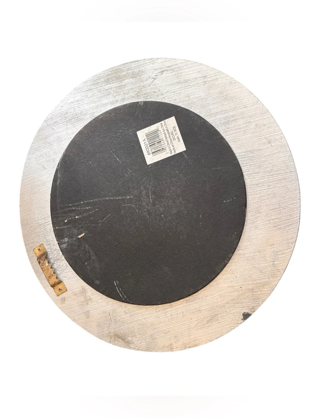 2 Vintage 90s Sun + Moon Round Wall Mirrors|Whitewashed Blue & Silver|Whimsigoth